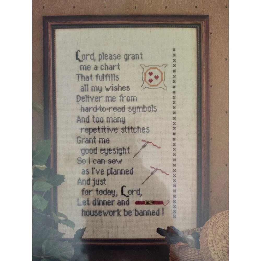 SewManyStitches A Stitcher’s Prayer I Counted Cross Stitch Pattern Leaflet Chart